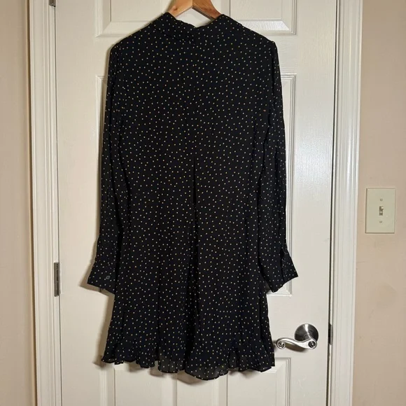 REFORMATION  Lady Monti Mini Black Dress Size 10 - Picture 11 of 16